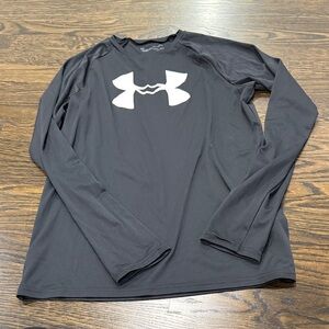 Under Armour Kids Black Long Sleeve Tee